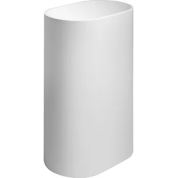 Umyvadlo SAPHO TREVA umyvadlo volně stojící, litý mramor, 56,5x85cm, kryt výpusti, bílá mat