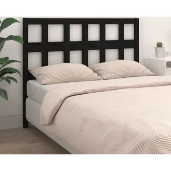 vidaXL Čelo postele 205,5 x 4 x 100 cm masivní borovice [818940] Barva: Černá