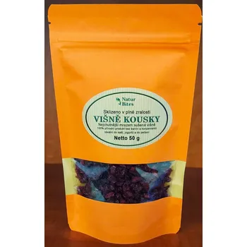 Sušené ovoce Višně lyofilizované-kousky (sušené mrazem) 50 g, NaturBites