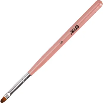 Kosmetický štětec Nailee Štětec růžový zaoblený č. 4, na gelové nehty