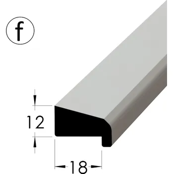 soklová lišta Zasklívací lišta - PD 1812 fBK /240 - fólie buk