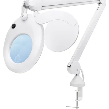 Shesto Lightcraft Slim Line stolní lampa LED s lupou bílá