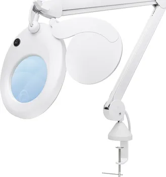 Shesto Lightcraft Slim Line stolní lampa LED s lupou bílá