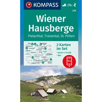 KOMPASS Wanderkarten-Set 210 Wiener Hausberge, Pielachtal, Traisental (2 Karten) 1:50.000 (DE)