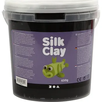 Modelovací hmota Creative Silk Clay hedvábná modelovací hmota ČERNÁ 650 g