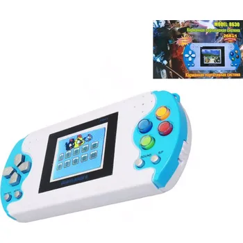 Herní konzole GAMEBOY 268 v 1 model 8630 (Digitální retro herní konzole Gameboy 268 v 1 má barevnou TFT 1,8" obrazovku. Konzole má 268 předinstalovaných retro her, které doprovázejí zvukové efekty.)