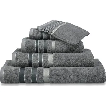 Ručník Vandyck Ručník Prestige Lines Mole grey - 60x110 cm