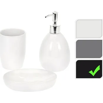 Sada koupelnových doplňků EXCELLENT HOUSEWARE Sada do koupelny DOLOMITE 3 ks černá KO-795600090cern