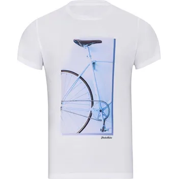 cyklistický dres NU. BY HOLOKOLO Cyklistické triko s krátkým rukávem - DON'T QUIT II. - bílá L