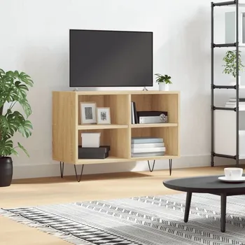 Televizní stolek vidaXL TV skříňka 69,5 x 30 x 50 cm kompozitní dřevo [826966] Barva: dub sonoma
