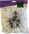 Party dekorace Folat Dekorační pavučina svítící ve tmě 100 g + 8 pavouků