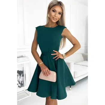 Dámské oblečení Elegantní zelené rozšířené šaty XENIE 442-1 Velikost: M