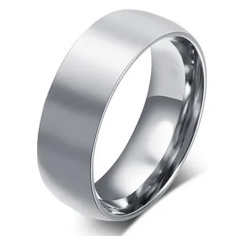 Prsten Šperky4U Pánský ocelový prsten, šíře 8 mm - velikost 60 - OPR0063-P-60