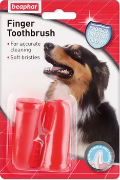 Péče o psí chrup Beaphar Dog-A-Dent zubní kartáček na prst 2 ks