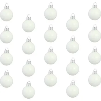 Set vánočních ozdob porcelánově bílý