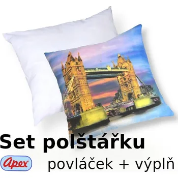 Povlak na polštářek Apex® produktová řada 3D 3D povláček na polštářek Apex - Town Bridge - set Polštářek s výplní + Povláček