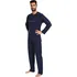 Pánské pyžamo Gina 79151P lékořice/dunaj, XXXL