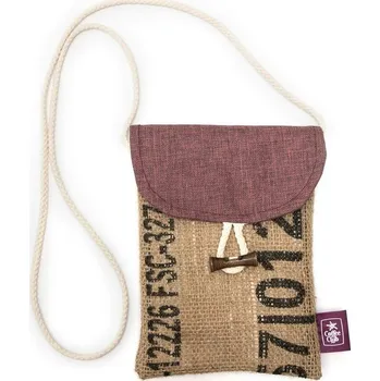 Kabelka Coffee Club Taštička na mobil - vínová