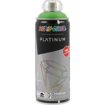 Barva ve spreji Dupli-Color Platinum RAL 6018 zelená saténově matná barva ve spreji 400ml