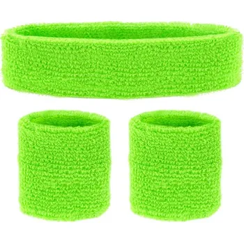 Karnevalový doplněk Sada - 80. léta - zelená