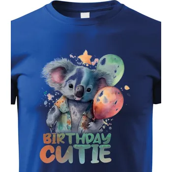 Chlapecké tričko Dětské tričko Birthday cutie, Barva Modrá, Velikost 158 cm/12 roků, Canvas Dětské tričko Bezvatriko.cz 2170