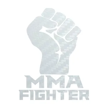 Polep vozidla SAMOLEPKA MMA Fighter 001 pravá pěst (51 - 3D karbon bílý) NA AUTO, NÁLEPKA, FÓLIE, POLEP, TUNING, VLASTNÍ TEXT, TISK, AUTOSAMOLEPKY.cz, POLEPY, OBRÁZEK, LOGO, SAMOLEPKY