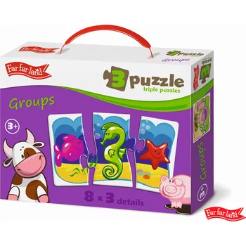Puzzle Far Far Land Puzzle trojice skupinky 8 obrázků