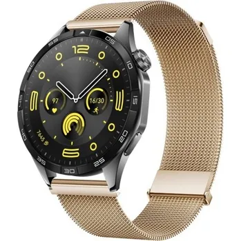 VSECHNONAMOBIL 66233 MILANESE Kovový řemínek Huawei Watch GT 4 46mm růžovozlatý