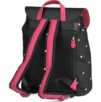 Městský batoh Moderní dámský puntíkatý batoh VUCH Mesaro, černý