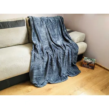 deka Deka velvet plyš 150x200 - tmavě šedá