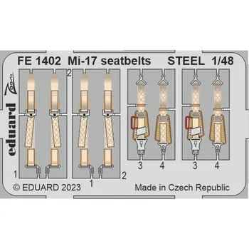 Plastikový model 1/48 Mi-17 seatbelts STEEL (TRUMP)