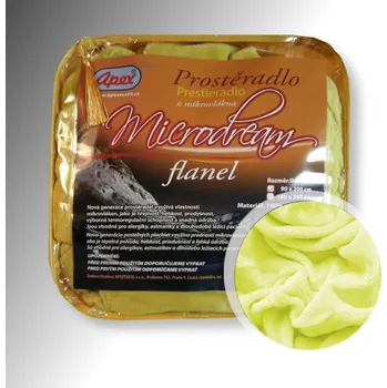 Prostěradlo Apex® produktová řada Flanel 2L - Mikroplyšové prostěradlo Apex Microdream Flanel - 180/200 - Zelená oliva