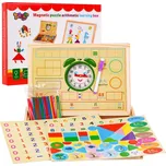 Magnetická edukační tabule dřevěná s…