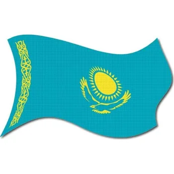 Vlajka Pelisport Kazachstánská vlajka vlající