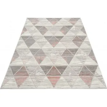 Koberec Koberec ASTHANE světlý šedý / tmavě růžový E460A