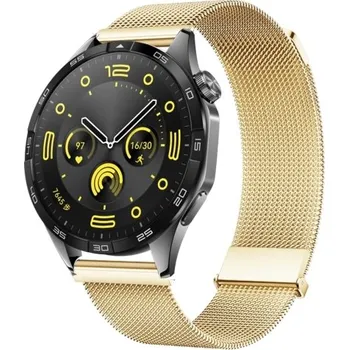 VSECHNONAMOBIL 66232 MILANESE Kovový řemínek Huawei Watch GT 4 46mm zlatý