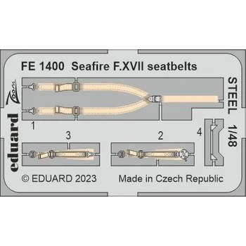 Plastikový model 1/48 Seafire F.XVII seatbelts STEEL (AIRF)
