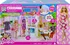 Domeček pro panenku Mattel Barbie dům s panenkou a štěnětem HCD48