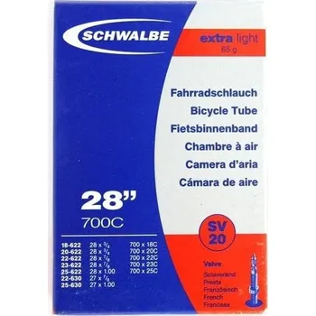 Duše na kolo Schwalbe duše 28"SV20 extra light 622-18/25,630-22/25 7307