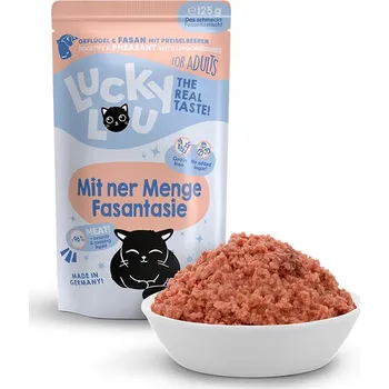 Krmivo pro kočku Kapsička LUCKY LOU Lifestage Adult s drůběžím a bažantím masem 125g