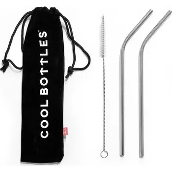 Nerezové brčko COOL BOTTLES 2ks