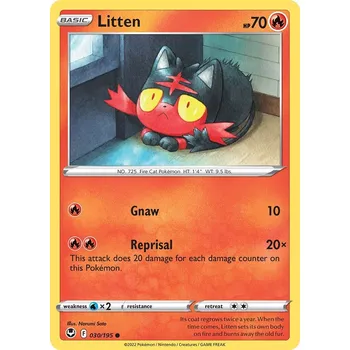 Společenská hra Pokémon karta Litten 030/195 - Silver Tempest