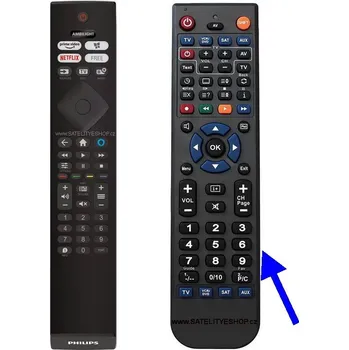 Philips 43PUS8118 náhradní dálkový ovladač