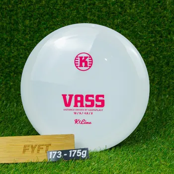 Disc golf VASS - K1 (Kastaplast) distance driver Barva: Bílá 173-175g
