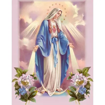 Diamantové malování Malatec 19183 5D Panna Marie 30 x 40 cm