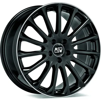 Alu kolo Alu disk MSW AVANTGARDE MSW 30 8.5x18, 5x112, 73, ET35 GLOSS BLACK+DIAMOND LIP
