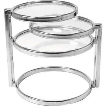 Konferenční stolek Chromovaný konferenční otáčecí stolek LM621