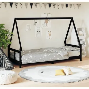 Dětská postel vidaXL Dětská postel 80 x 200 cm masivní borové dřevo [834451] Barva: Černá