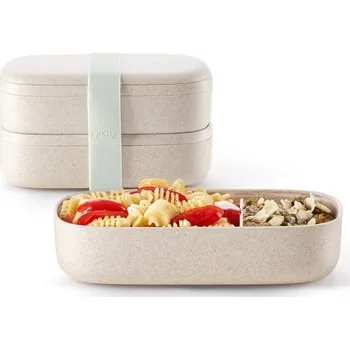 Dóza na potraviny Lunch Box Lékué To Go Organic - Krémový