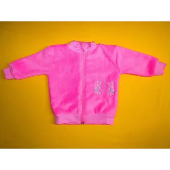 Arex, ČR Teplá kojenecká mikina s výšivkou Barva: růžová, Velikost: 86